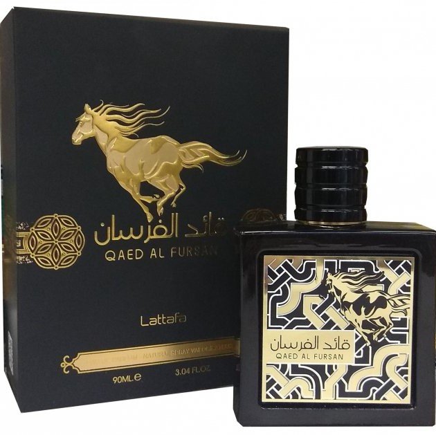 Lattafa qaed al fursan. Lattafa Qaed al Fursan EDP 90 ml. Духи Lattafa Qaed al Fursan. Qaed al Fursan духи арабские. Lattafa Perfumes Ana Abiyedh.